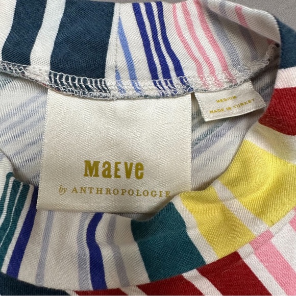 Anthropologie MAEVE geometric soft mock neck knit dress, M. - Picture 12 of 13